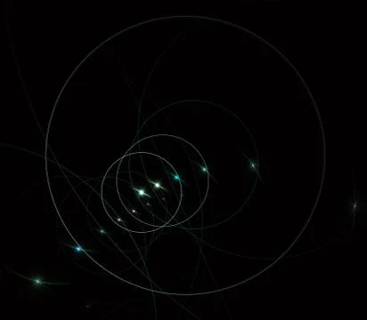 String theory. Physical processes and quantum entanglement Ilustración de archivo