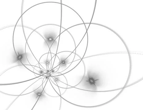 String theory. Physical processes and quantum entanglement Ilustración de archivo