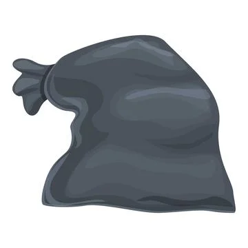 String trash bag icon cartoon vector. Sack can Stock Illustration