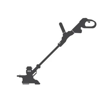 String trimmer cut grass and weeds icon. Stock Illustration