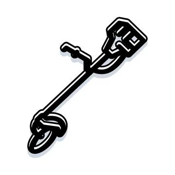 String trimmer garden tool for yard work Stock-Illustration
