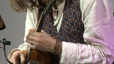 String trio playing on stage. Original sound. 動画素材 86921564