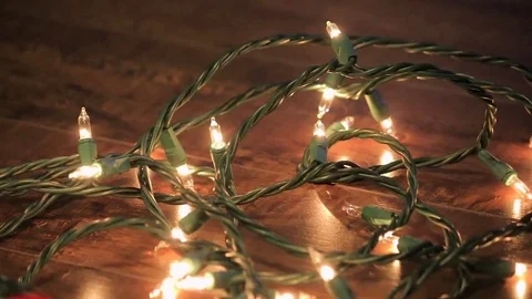 String of white lights blur Stock Footage 84191041