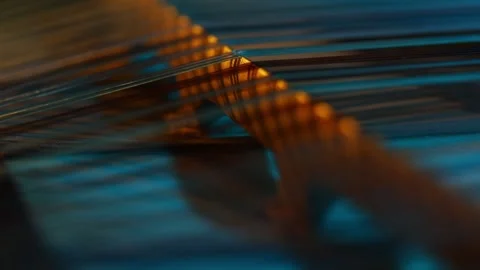 Stringed instrument close-up 9 Video stock 311336981