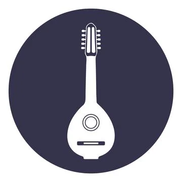 Stringed instruments, harp design Stock Illustration