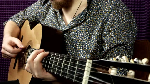 Strings and guitar Stock Footage 197508445