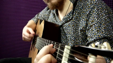 Strings and guitar Stock Footage 198659131