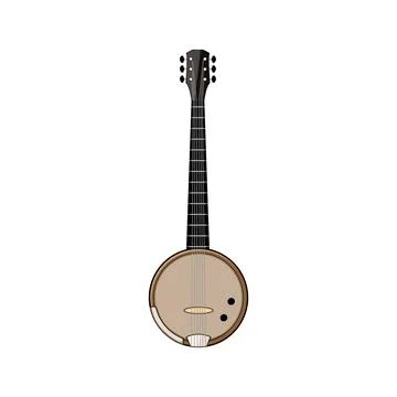 Strings banjo cartoon vector illustration 스톡 일러스트