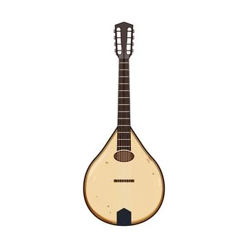 Strings mandolin cartoon vector illustration Illustrazione stock