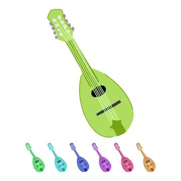 Strings mandolin vector cartoon graphic 스톡 일러스트