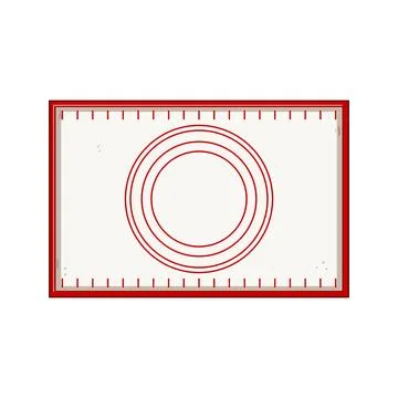 Strings silicone baking mat cartoon vector illustration Stock Illustration
