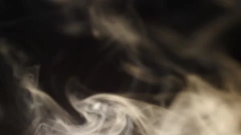 Strings Smokey effect isolated on black smoke effect Stock Footage 205353200