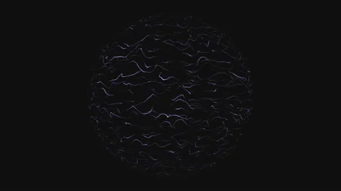 Strings Sphere Abstract 4k Stock Footage 147833185