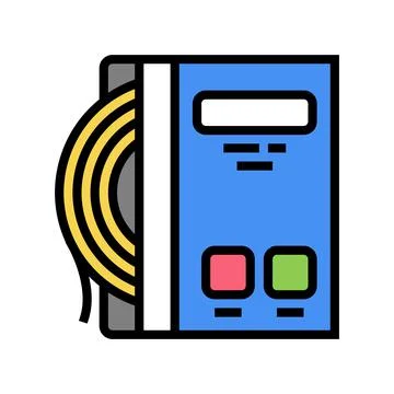 Strings tennis color icon vector illustration Stock Illustration