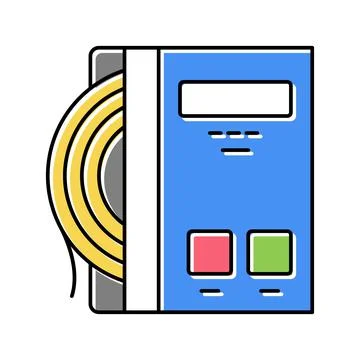 Strings tennis color icon vector illustration Stock Illustration