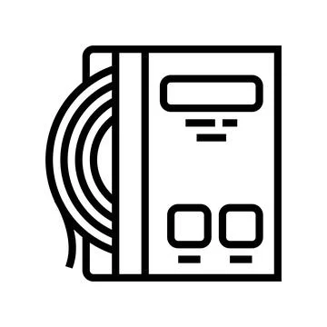 Strings tennis line icon vector illustration Stock Illustration