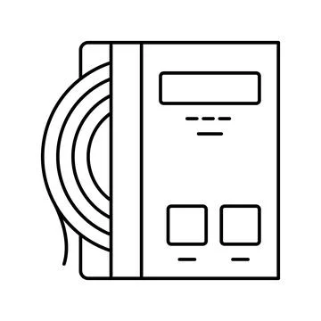 Strings tennis line icon vector illustration Stock Illustration