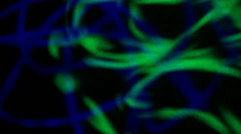 Stringy Blue and Green Video stock 11693535