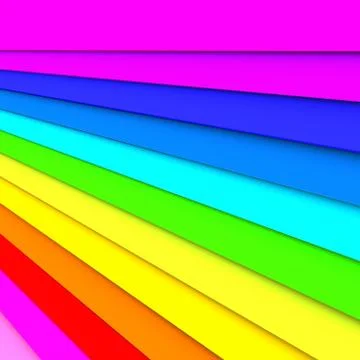 Strip bar colorful 3d rendering Stock Illustration
