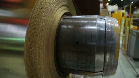 A strip of brass on the large drum Stock Footage 103104108