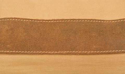 Strip of brown pressed leather Stock Photos
