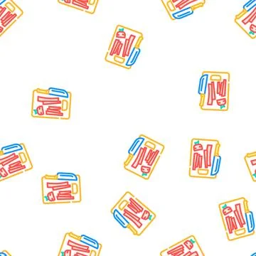 Strip cut slice carrot vector seamless pattern Stock Illustration