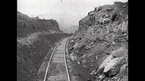 Strip mining footage from 1926. Stock Footage 101237735