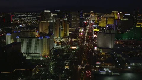 The Strip Night Stock Footage 77746192