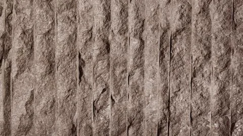 A strip of parallel stone wall cladding. Stock Photos