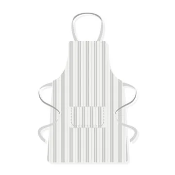 Strip pattern kitchen apron cartoon illustration Stock Illustration