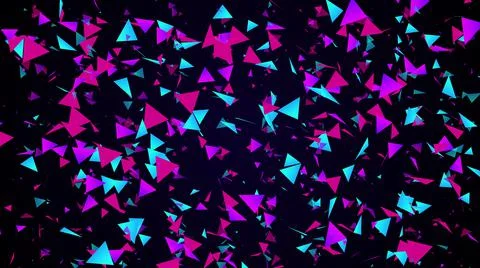 Strip of triangular particles 스톡 일러스트