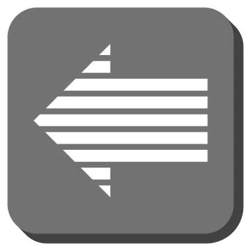 Stripe Arrow Left Rounded Square Vector Icon 스톡 일러스트