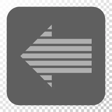 Stripe Arrow Left Rounded Square Button 스톡 일러스트