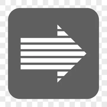 Stripe Arrow Right Rounded Square Button Illustrazione stock