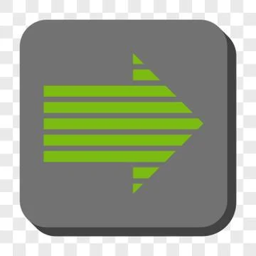 Stripe Arrow Right Rounded Square Button Illustrazione stock