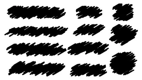 Stripe Brush Marks, Brush Paint, Brushstroke, Stroke Brush, New brushstroke.. Stock Illustration