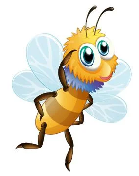 A stripe bumblebee Stock Illustration