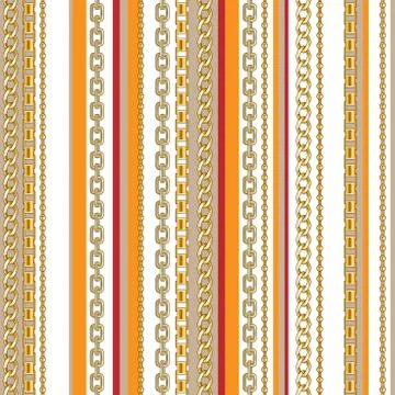 Stripe Chains background. Stock Illustration