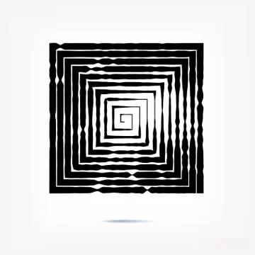Stripe circle background, abstract pattern. Radial graphic element. Stock Illustration
