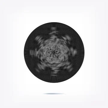 Stripe circle background, abstract pattern. Radial graphic element. 스톡 일러스트