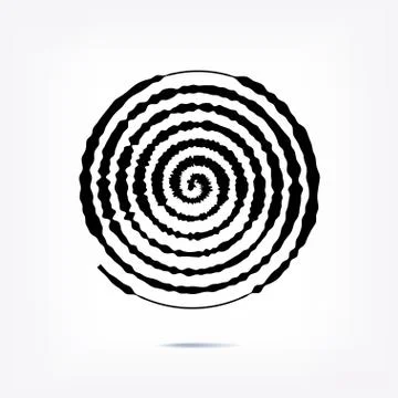 Stripe circle background, abstract pattern. Radial graphic element. イラスト素材