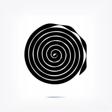 Stripe circle background, abstract pattern. Radial graphic element. Stock Illustration