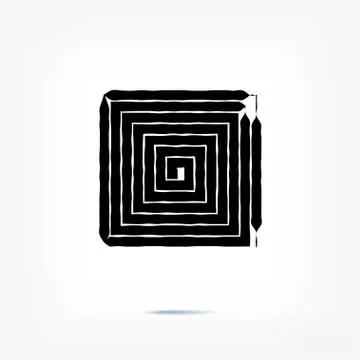 Stripe circle background, abstract pattern. Radial graphic element. Stock Illustration