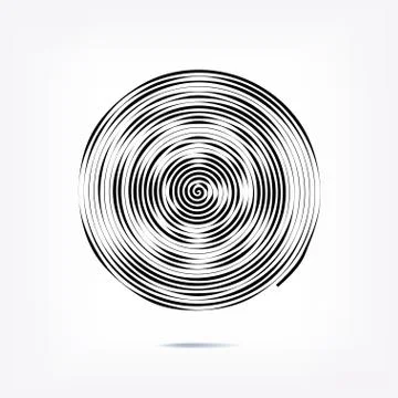 Stripe circle background, abstract pattern. Radial graphic element. Stockillustratie