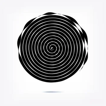 Stripe circle background, abstract pattern. Radial graphic element. Stock Illustration