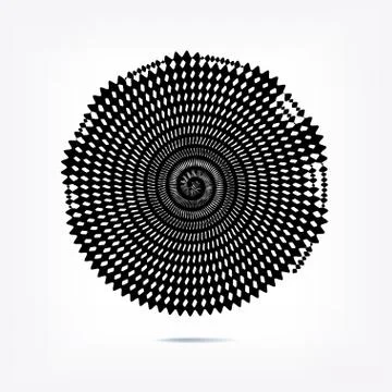 Stripe circle background, abstract pattern. Radial graphic element. Stockillustratie