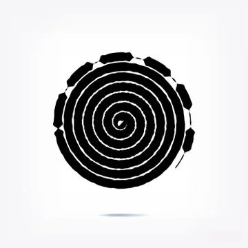 Stripe circle background, abstract pattern. Radial graphic element. Stock Illustration