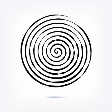 Stripe circle background, abstract pattern. Radial graphic element. Stock Illustration
