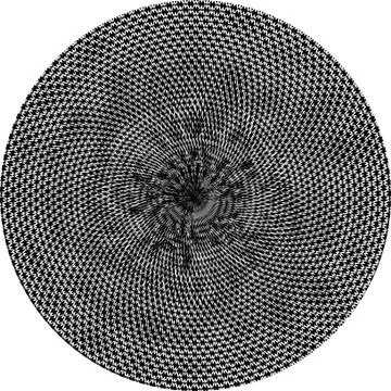 Stripe circle background, abstract pattern. Radial graphic element. Stock Illustration