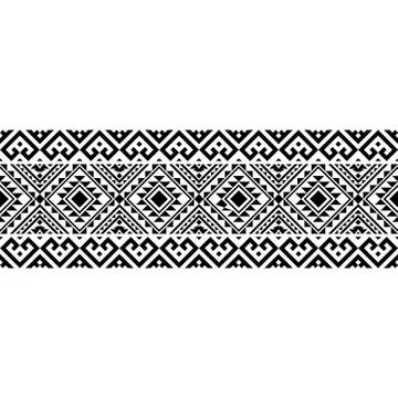 Stripe ethnic pattern Stock Illustration